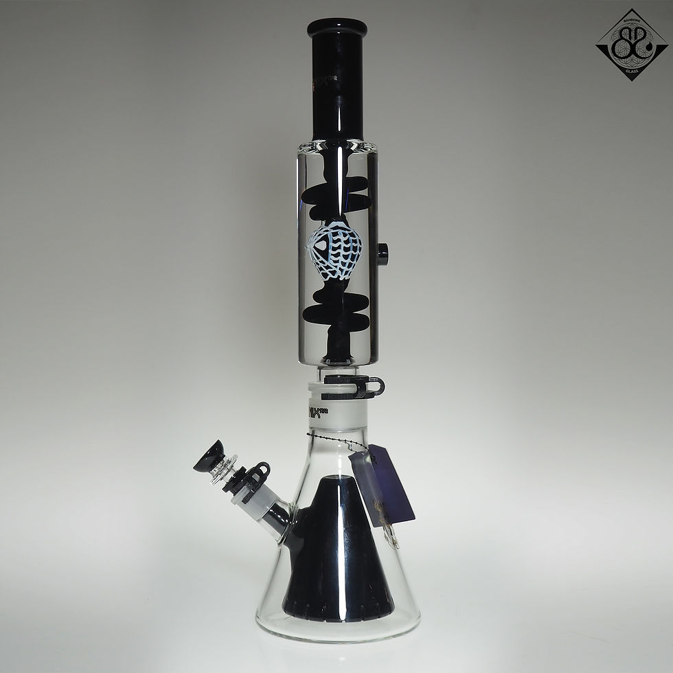 ภาพขนาดย่อ: บ้องแก้ว | PHX 17.5Inches Black Spiderman Freezable Coil Function Beaker