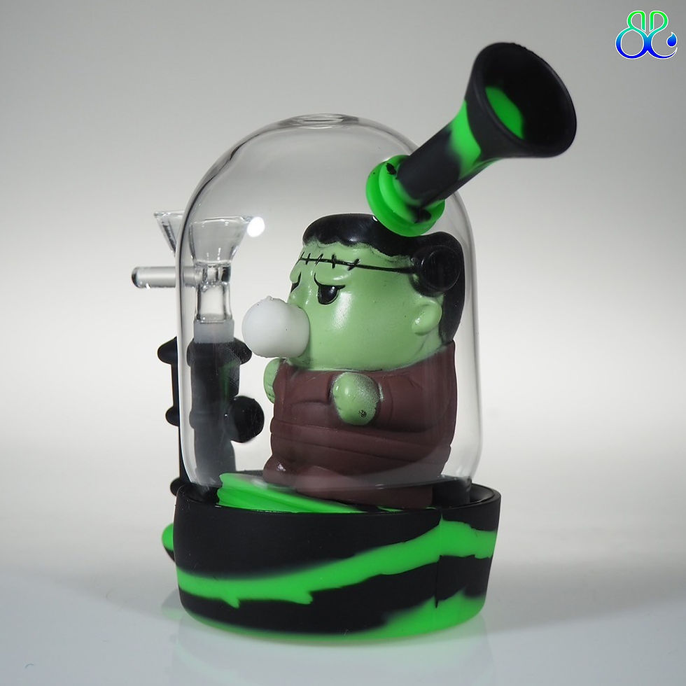 ภาพขนาดย่อ: 4.8 Inches Frankenstein Silicone+ Glass mini Bong