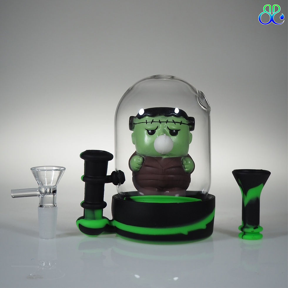 ภาพขนาดย่อ: 4.8 Inches Frankenstein Silicone+ Glass mini Bong