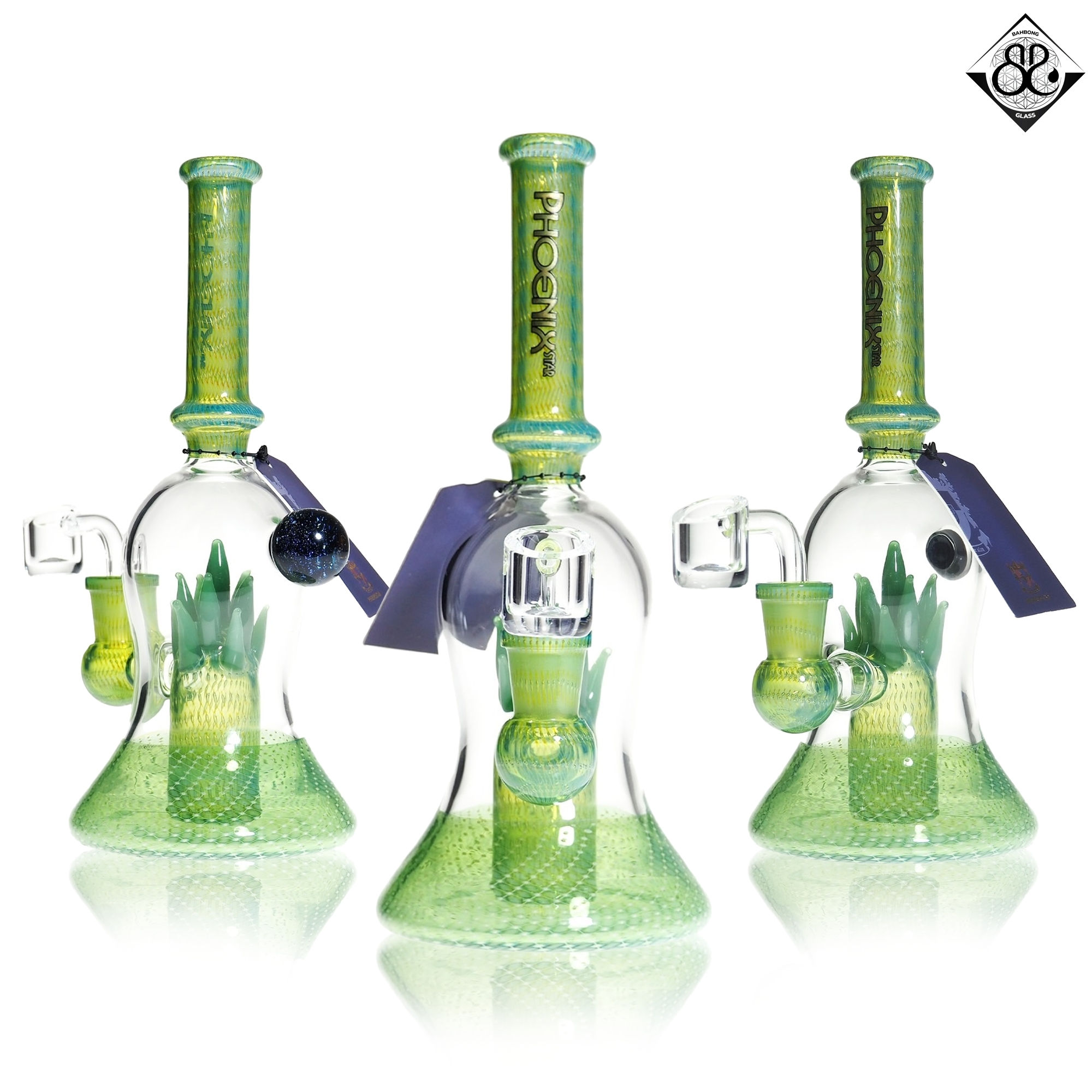 บ้องแก้ว | PHX 8.8Inches Pineapple Perc Dab Rig