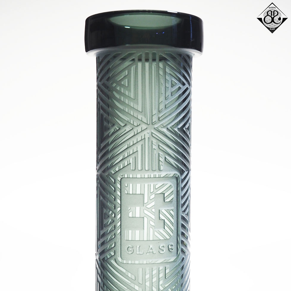 ภาพขนาดย่อ: บ้องแก้ว | 16Inches EG GLASS Triangle Sandblaste Beaker