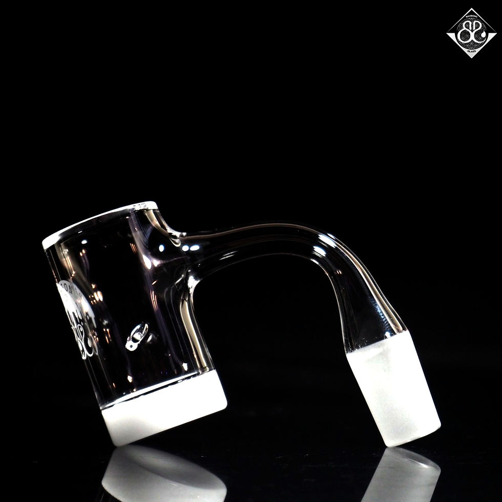 Thumbnail: Full-Weld 25mm Auto spinner Banger with White Concave Bottom