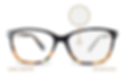 pair of glasses with honeycomb lenses