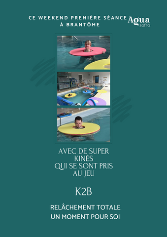 Séance d'Aguasofro à la balnéothérapie K2B à Brantôme