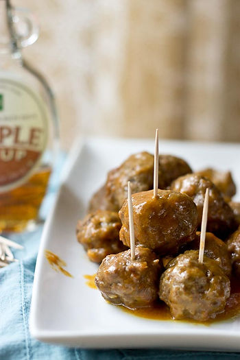 Maple BBQ Meatballs