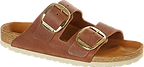Birkenstock Women's Big Buckle Arizona Cognac Oiled Leather