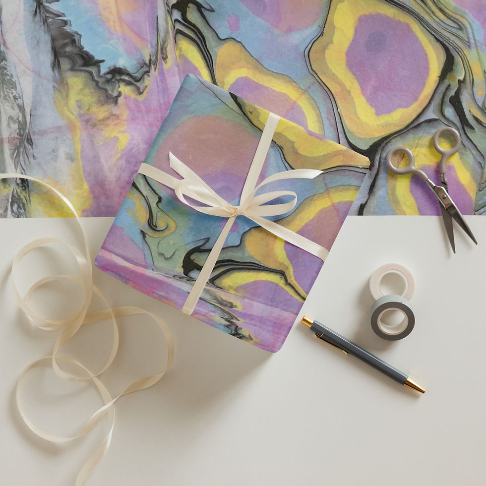 Thumbnail: Tide Pools Collection (3) Wrapping Paper Sheets 