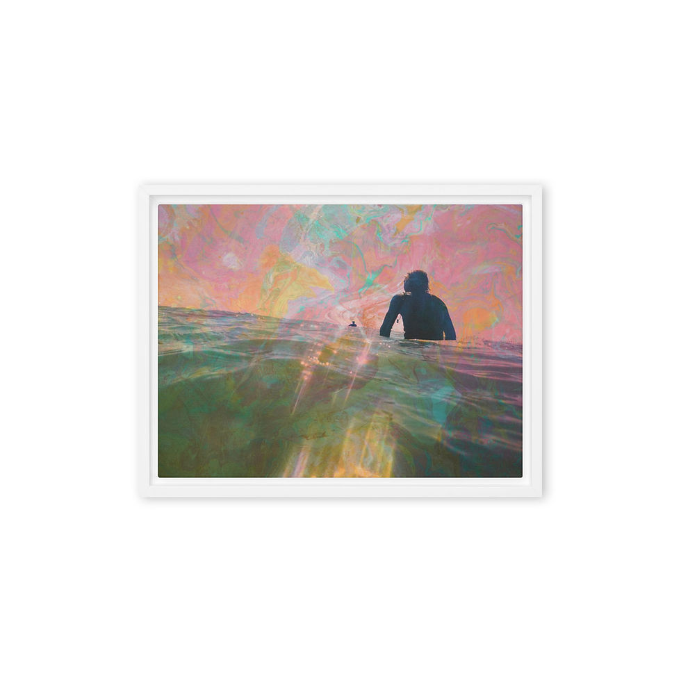Thumbnail: "In The Zen Den" Framed Canvas Print