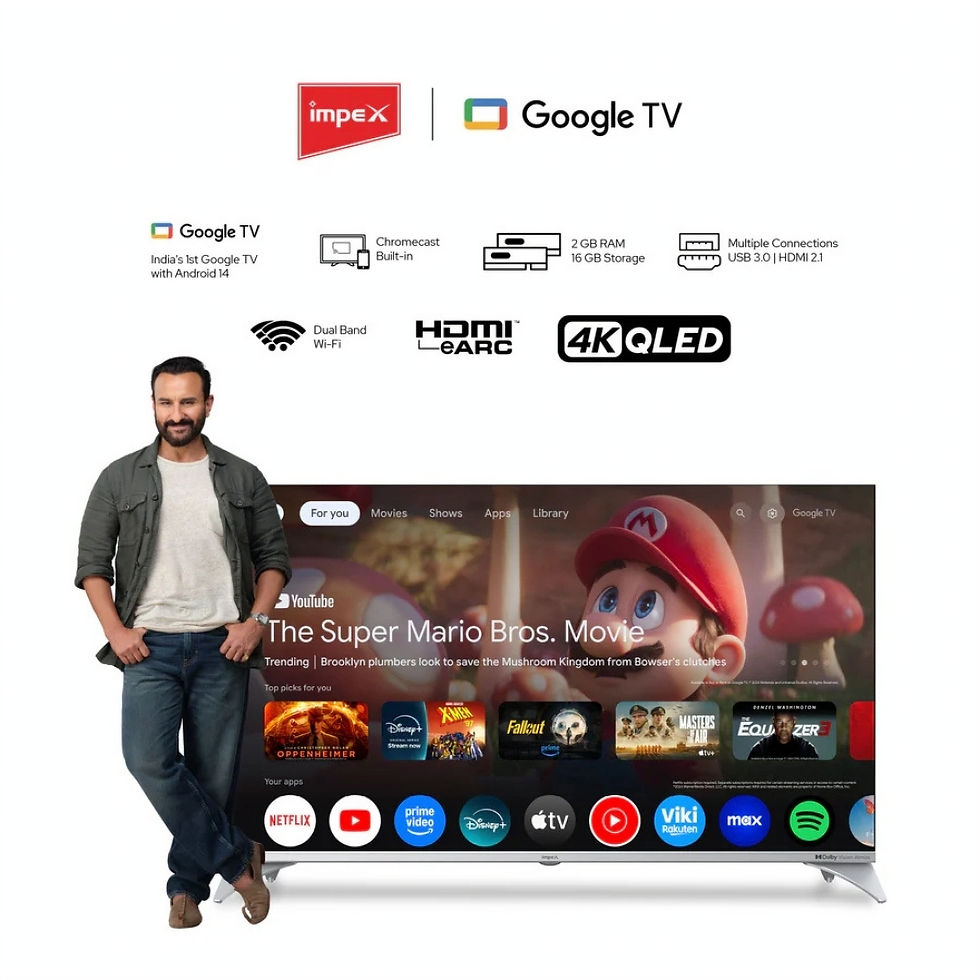 Thumbnail: IMPEX 55" 4K QLED Google TV HDR10 - EVOQ 55S4QLC3  QLED