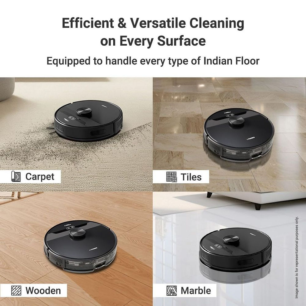 Thumbnail: Eureka Forbes Smart Clean With Auto Bin- Hyper Suction Robotic Vacuum Cleaner