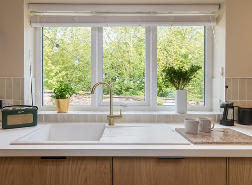 Kitchen at Number One Seagate overlooking Sewerby Hall & Gardens