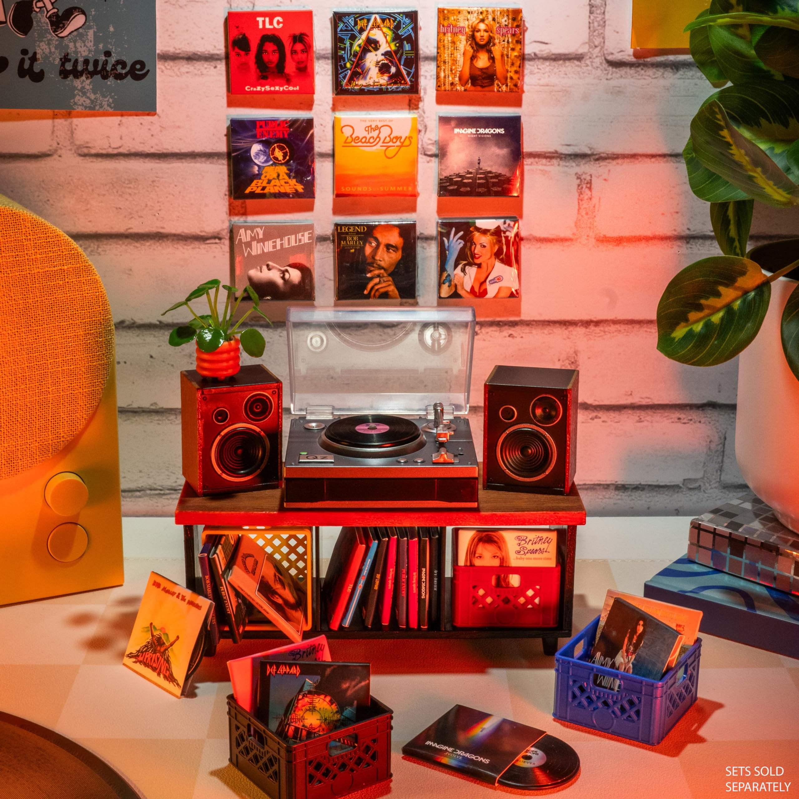 Mini Reproductor de Vinilos Tocadiscos