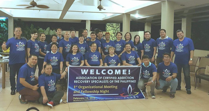 Group at Association of Certified Addiction Recovery Specialists Philippines meeting