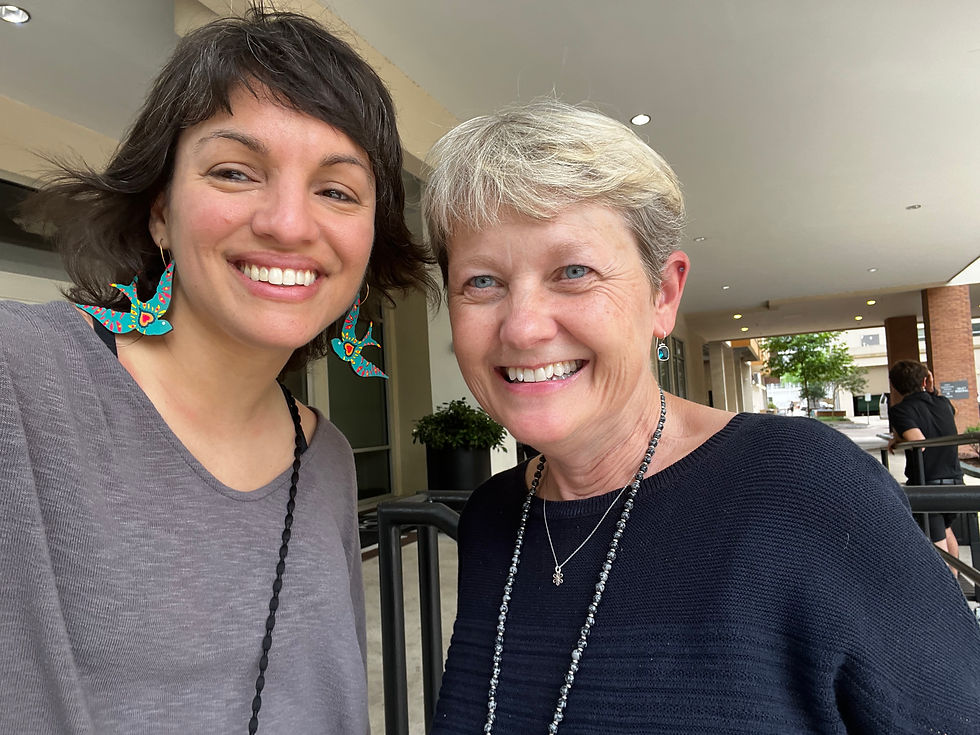 Kicking back at the University of Florida with Janet Coats, a co-author on the study and the director of the Consortium on Trust in Media and Technology.