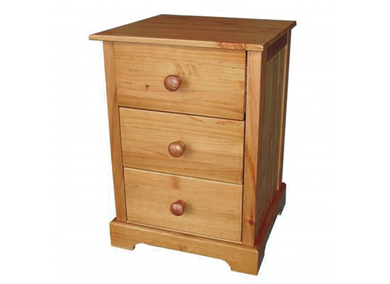 Baltic 3 Drawer Bedside Cabinet