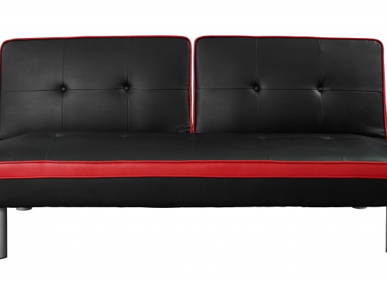 Rio Sofa Bed – Black & Red