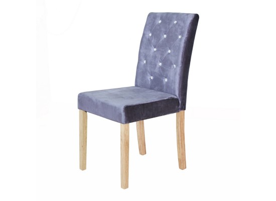 Paris Silver Velvet Chair