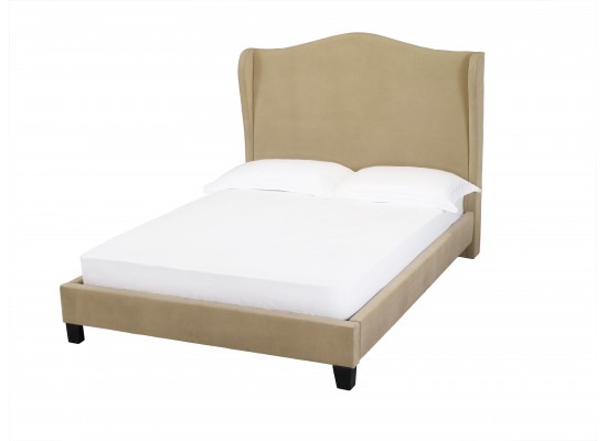 Chateaux Wing Bed- King Beige