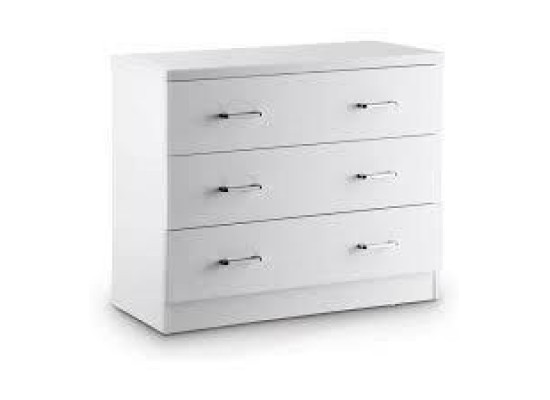Novello 5 Drawer Chest – White