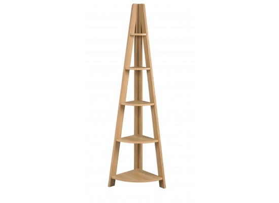 Tiva corner shelving in Oak