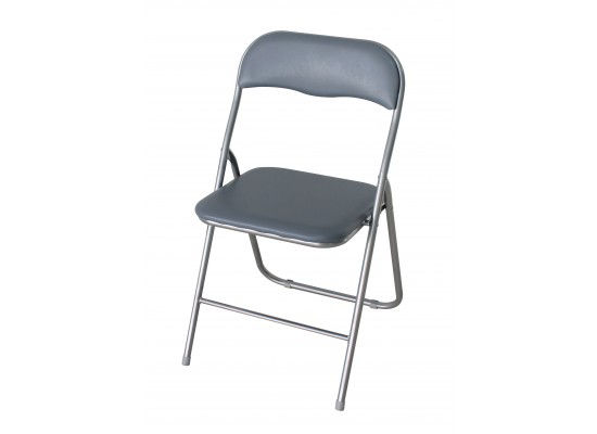 Folding desk Chair Silver