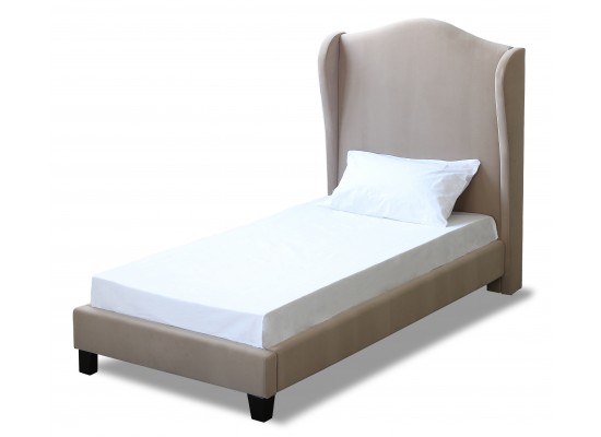 Chateaux Wing Bed – Single Silver