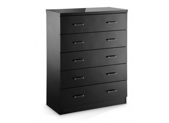 Novello 5 Drawer Chest – Black