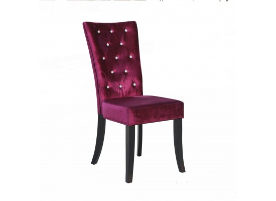 Radiance Purple Velvet Chair
