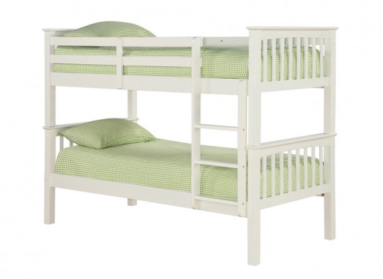 Leo Bunk Bed – Solid Off White