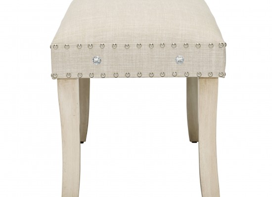 Lyon Fabric Bench End View