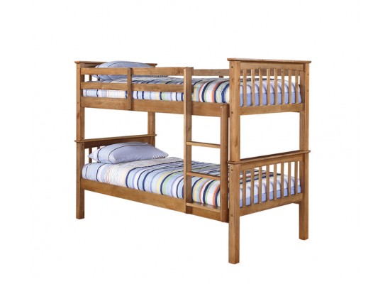 Leo Bunk Bed – Antique Wax Pine