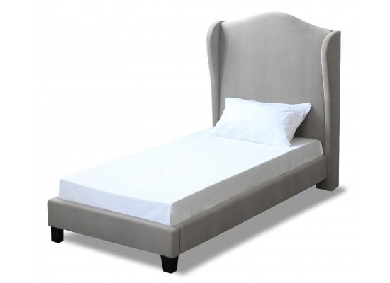 Chateaux Wing Bed – Single beige