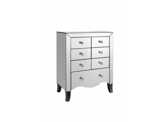 Valentina Mirrored 7 Drawer Chest