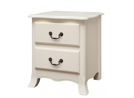 Chantilly 2 drawer bedside cabinet