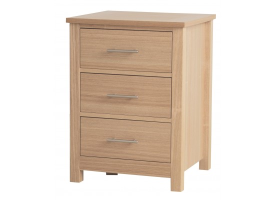 Oakridge 3 Drawer Bedside Cabinet