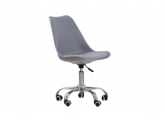Orsen swivel office chair in Grey