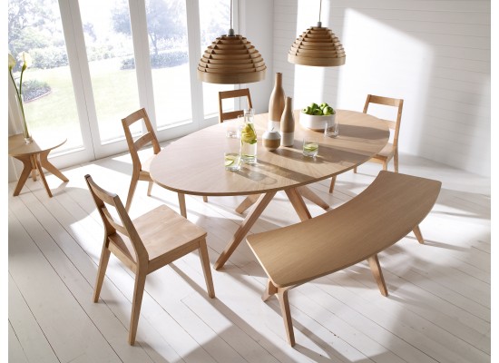 Malmo Dining Bench View with Table