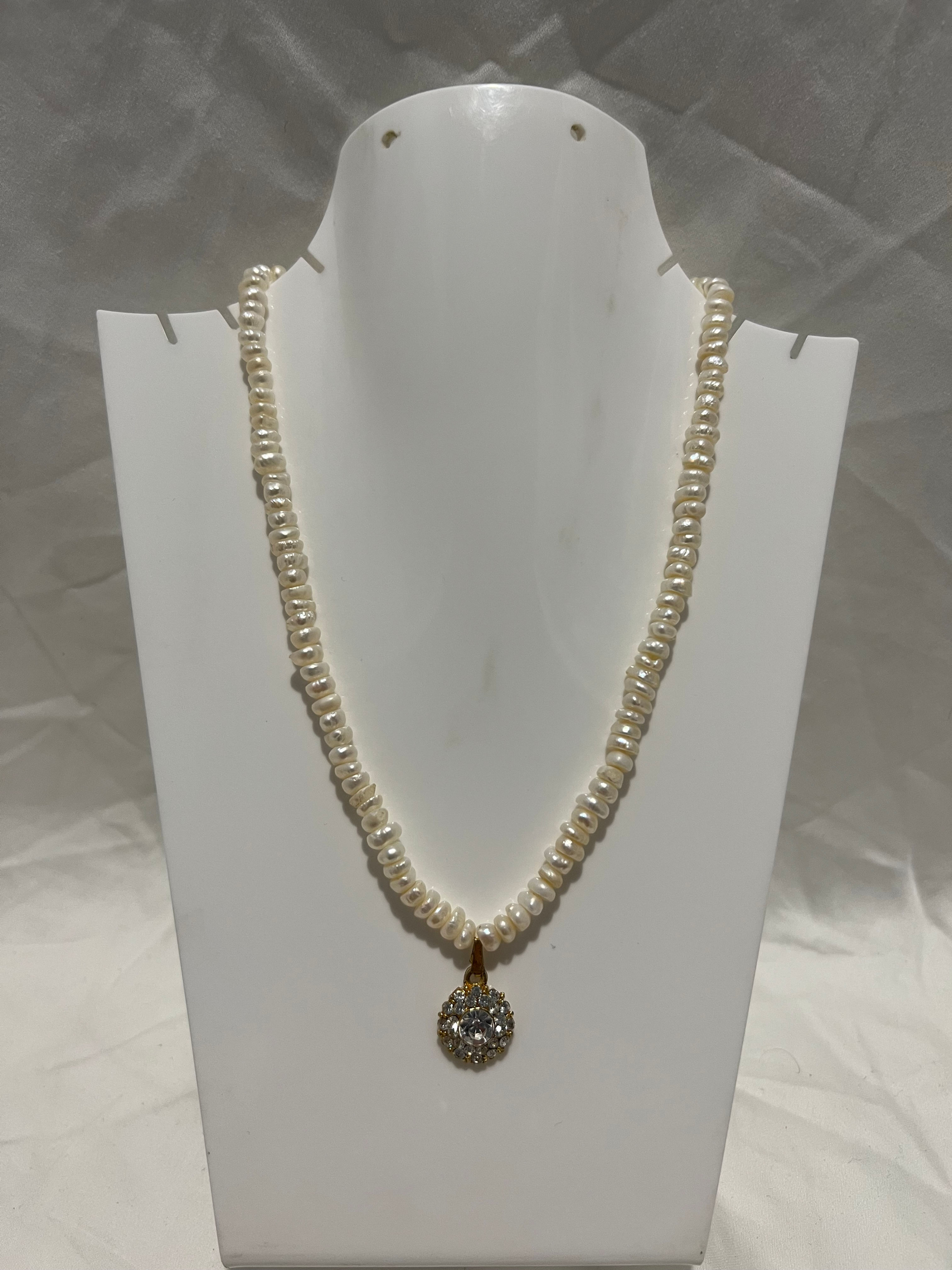 4-7 mm AAA Baroque Single Strand Pendant