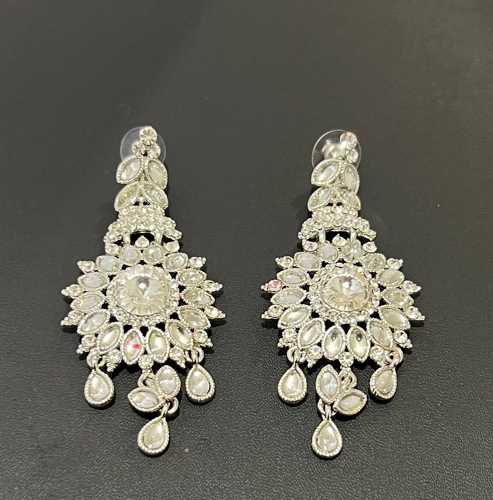 Thumbnail: Princess Necklace Set with Zircon Stones AAA+ Pearls Earring