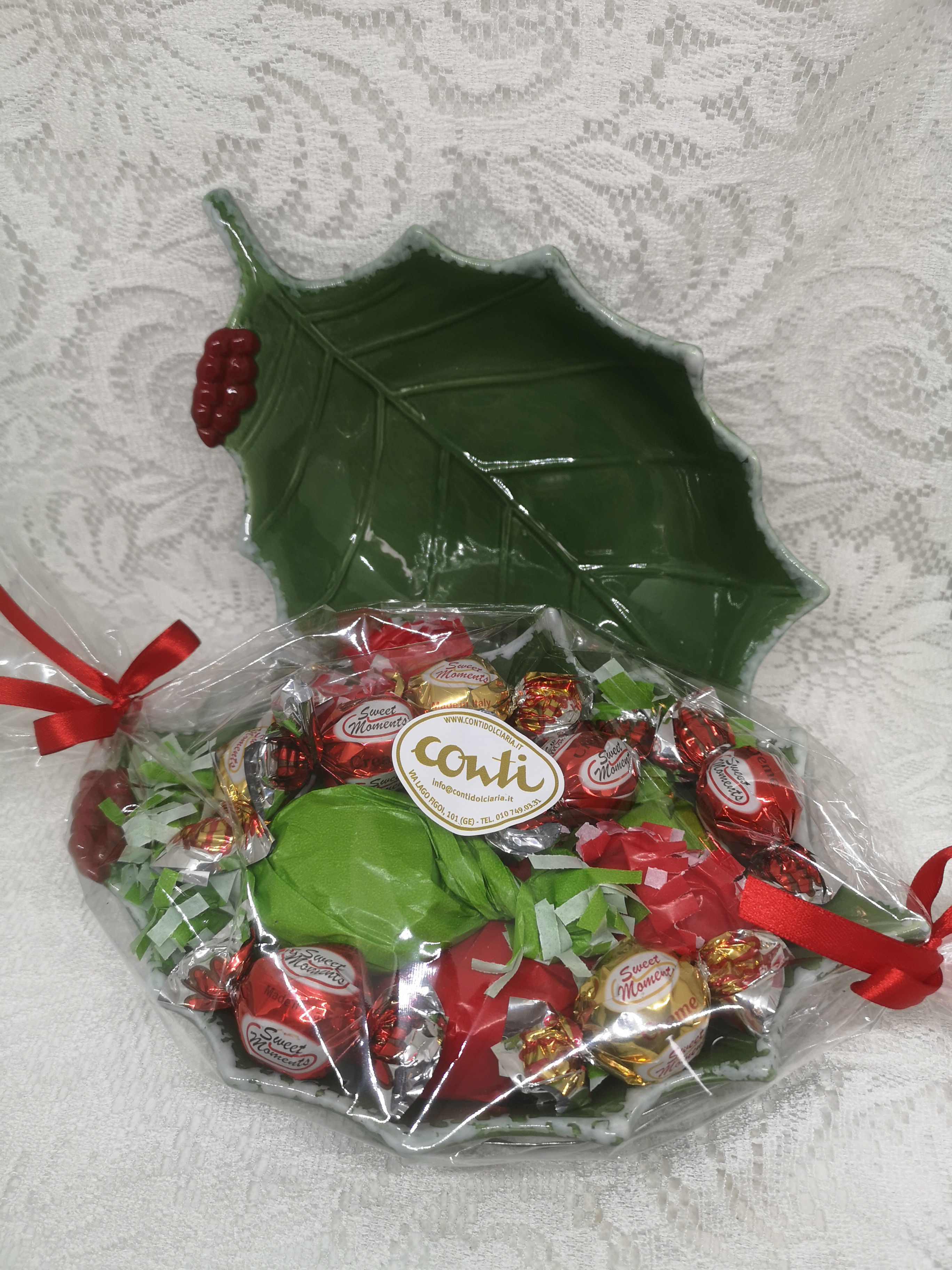 Ciotola ceramica agrifoglio grande