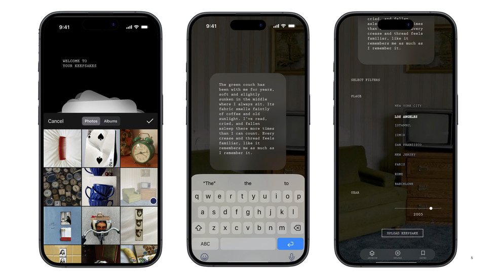 Upload memories with photos, stories, year, and location tags to build a personal archive.