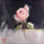 A Fine Art Giclee Print of an Original "Pink Rose" Oil Painting