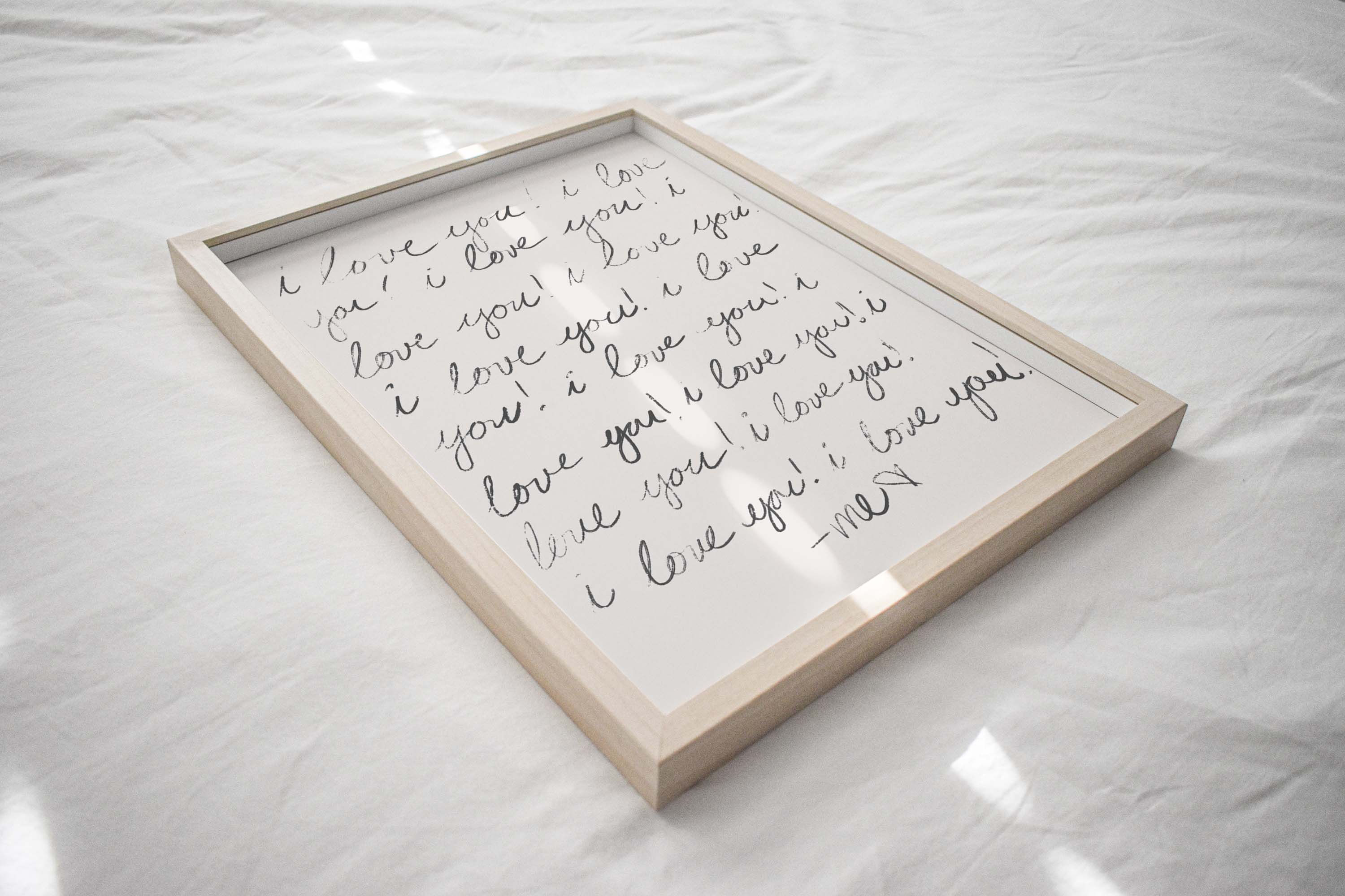 Minimalist I Love You Printable Wall Art