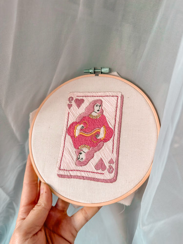 Queen of Hearts Intermediate Embroidery Kit | Sunday Mornings Shop