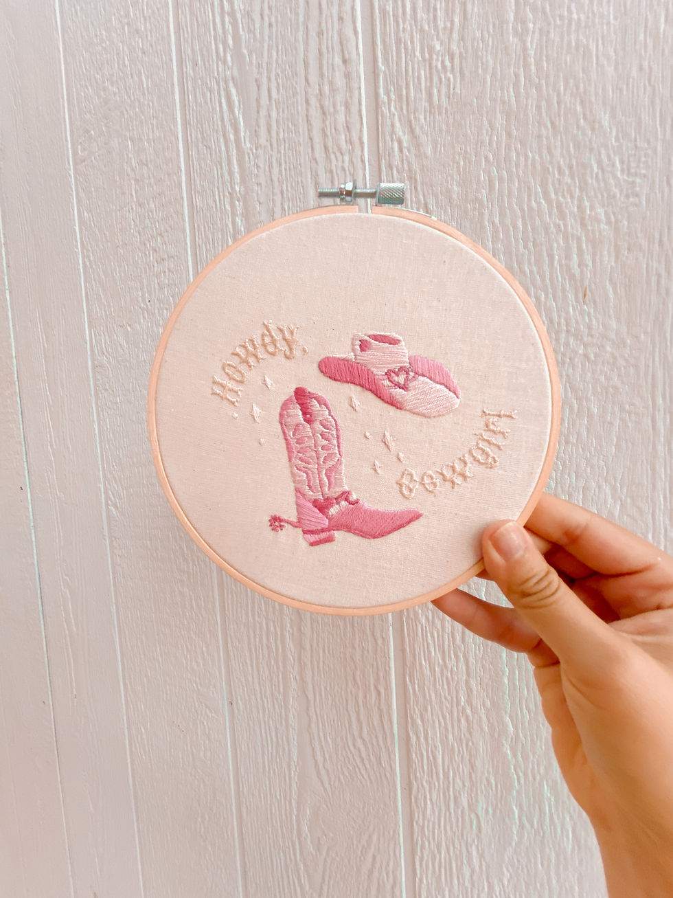 Thumbnail: Howdy, Cowgirl Embroidery Pattern