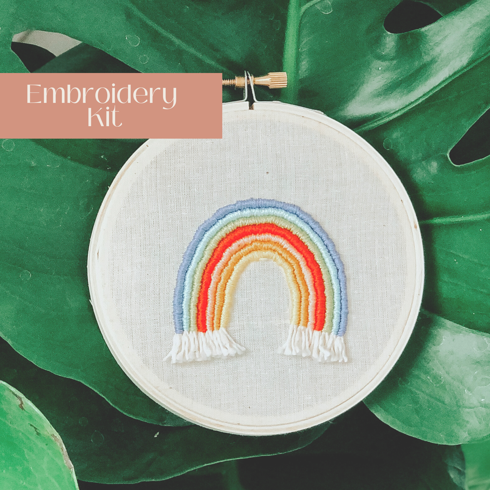 Happy Days Rainbow Embroidery Kit