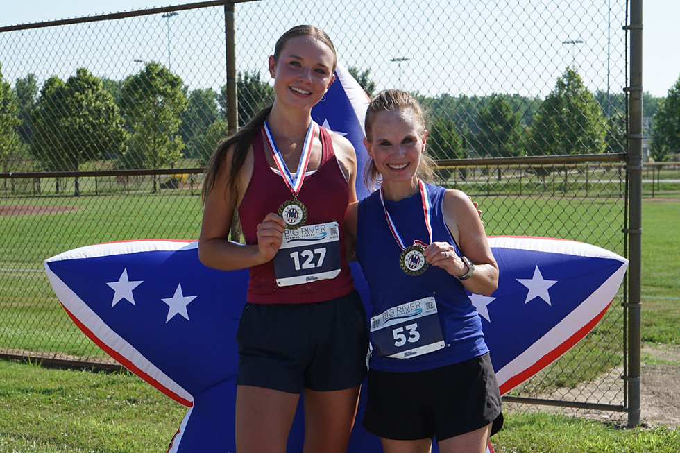 Runner's showing their metals