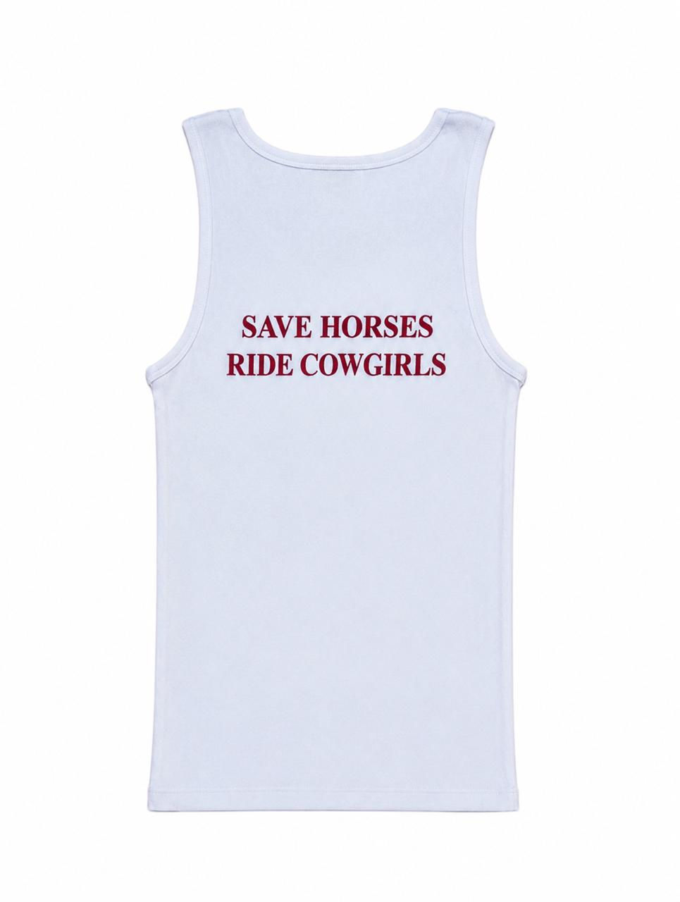 TANK TOP RED HORSES