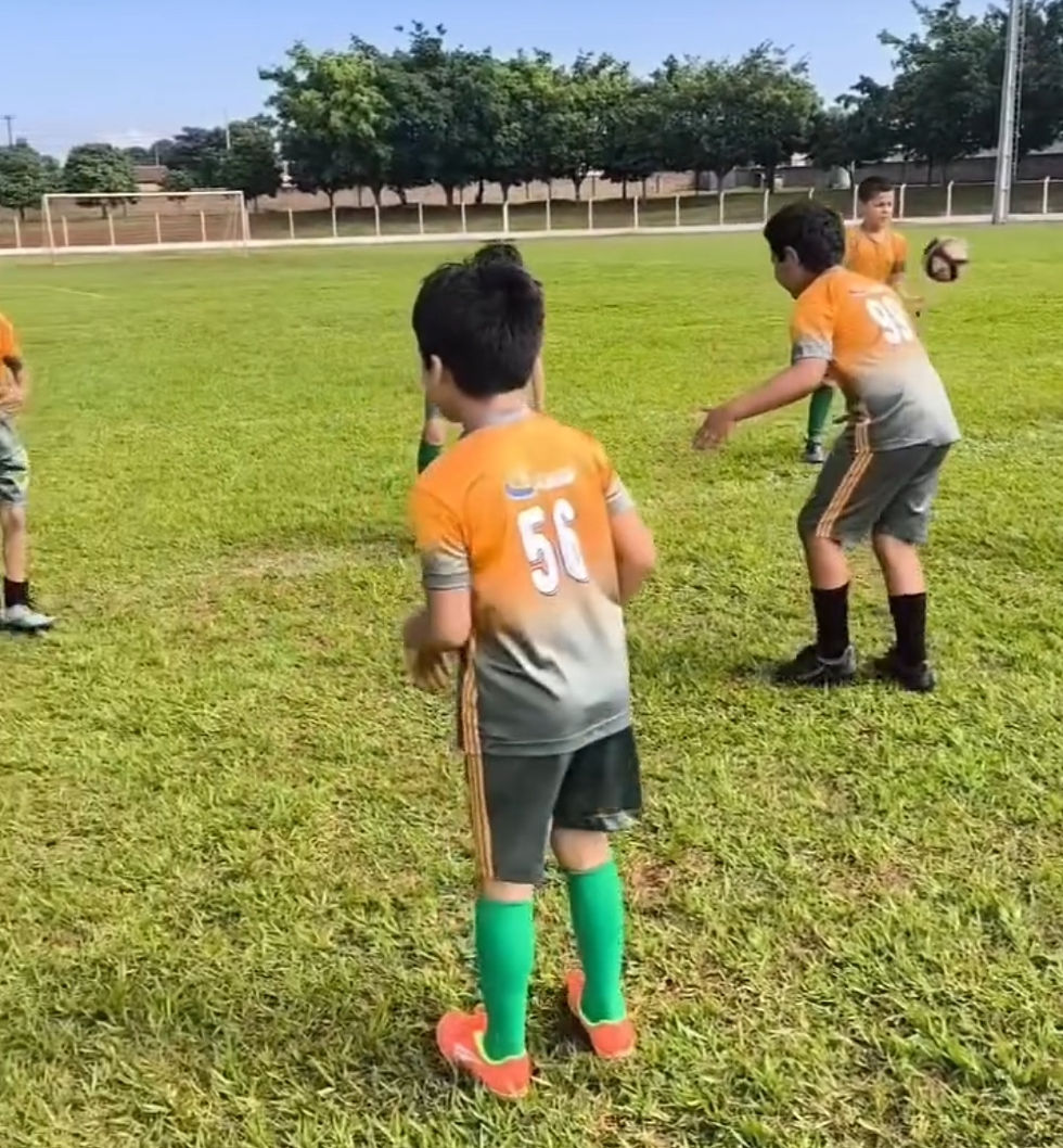 Atletas em treinamento 