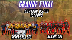 Grande Final da Liga Terrão Estadual 2025: Sport Boca SGO e Bar100lona se enfrentarão em busca do tão sonhado título.